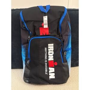IRON MAN Marathon - blk/blue backpack NWT.